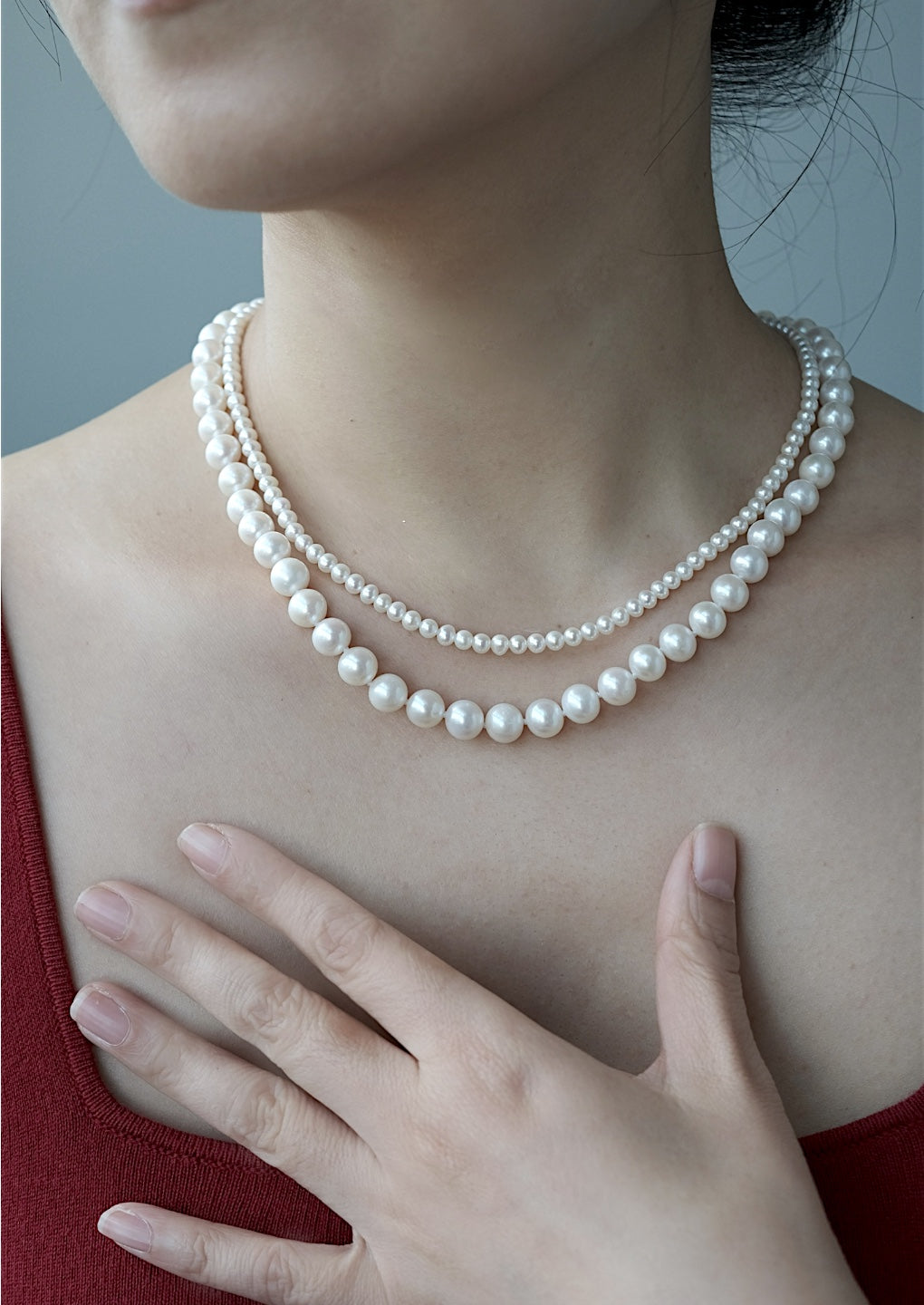 White Freshwater pearl  Necklace